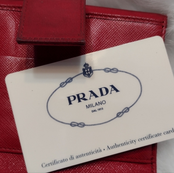 PRADA NYLON WALLET w/CERTIFICATION CARD - Picture 5 of 16